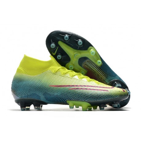 Crampon Nike Mercurial Superfly VII Elite AG-Pro Citron Noir Vert