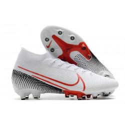 Crampon Nike Mercurial Superfly VII Elite AG-Pro Blanc Rouge