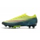 Nike MERCURIAL VAPOR 13 ELITE AG-PRO Citron Noir Vert