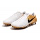 Chaussures de Foot Nike Phantom Vnm Elite FG - Blanc Or Noir