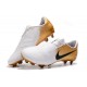 Chaussures de Foot Nike Phantom Vnm Elite FG - Blanc Or Noir