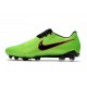 Chaussures de Foot Nike Phantom Vnm Elite FG -Vert Noir