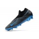 Nike Chaussure Phantom Vision 2 Elite DF FG Noir Bleu Laser Anthracite