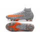 Nike Mercurial Superfly VII Elite CR7 DF FG -Noir Blanc Orange