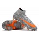 Nike Mercurial Superfly VII Elite CR7 DF FG -Noir Blanc Orange