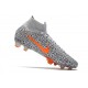 Nike Mercurial Superfly VII Elite CR7 DF FG -Noir Blanc Orange