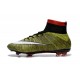 Crampon Chaussure Meilleur Nike Mercurial Superfly 4 FG Jaune Blanc