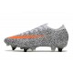 Nike Mercurial Vapor XIII Elite SG Anti Clog CR7 Safari-Blanc Orange Noir