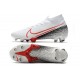 Chaussure Nike Mercurial Superfly VII Elite DF FG -Blanc Cramoisi Noir