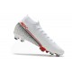 Chaussure Nike Mercurial Superfly VII Elite DF FG -Blanc Cramoisi Noir