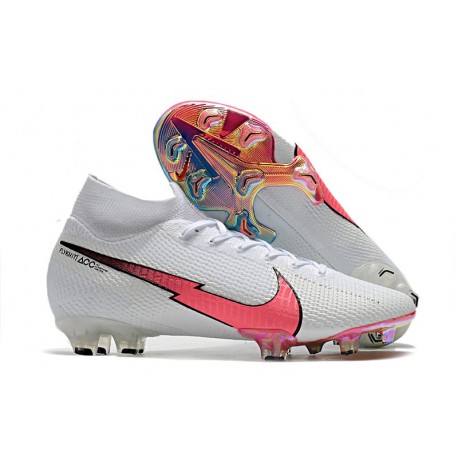 Chaussure Nike Mercurial Superfly VII Elite DF FG -Blanc Cramoisi