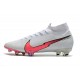 Chaussure Nike Mercurial Superfly VII Elite DF FG -Blanc Cramoisi