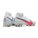 Chaussure Nike Mercurial Superfly VII Elite DF FG -Blanc Cramoisi