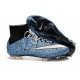 Crampon Chaussure Meilleur Nike Mercurial Superfly 4 FG Safari Bleu Blanc