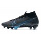 Chaussure Nike Mercurial Superfly VII Elite DF FG - Noir Bleu