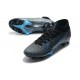 Chaussure Nike Mercurial Superfly VII Elite DF FG - Noir Bleu