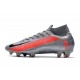 Chaussure Nike Mercurial Superfly VII Elite DF FG -Gris Noir Cramoisi