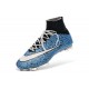 Crampon Chaussure Meilleur Nike Mercurial Superfly 4 FG Safari Bleu Blanc