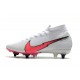 Nike Mercurial Superfly 7 Elite SG-Pro Anti Clog Blanc Rouge