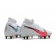 Nike Mercurial Superfly 7 Elite SG-Pro Anti Clog Blanc Rouge