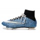 Crampon Chaussure Meilleur Nike Mercurial Superfly 4 FG Safari Bleu Blanc