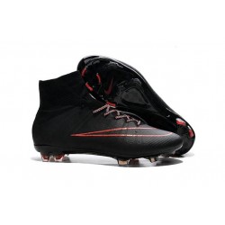 Crampon Chaussure Meilleur Nike Mercurial Superfly 4 FG Noir Rouge