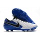 Chaussure Nike Tiempo Legend 8 Elite FG ACC Blanc Bleu Noir