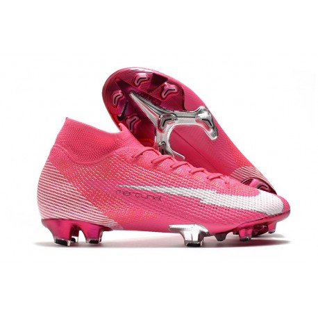 Nike Mercurial Superfly 7 Elite FG ACC x Mbappe Rose Blanc Noir