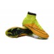 Crampon Chaussure Meilleur Nike Mercurial Superfly 4 FG Cuir Jaune Volt