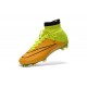 Crampon Chaussure Meilleur Nike Mercurial Superfly 4 FG Cuir Jaune Volt