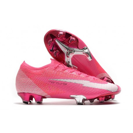 Crampon Nike Mercurial Vapor 13 Elite FG x Mbappe Rose Blanc Noir