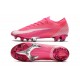 Crampon Nike Mercurial Vapor 13 Elite FG x Mbappe Rose Blanc Noir