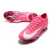 Crampon Nike Mercurial Vapor 13 Elite FG x Mbappe Rose Blanc Noir