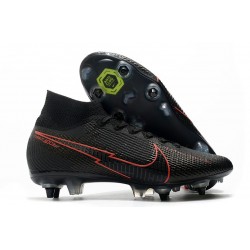 Nike Mercurial Superfly 7 Elite SG-Pro Anti Clog Noir Rouge