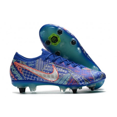 Nike Mercurial Vapor XIII Elite SG Sancho Bleu Blanc Vert Noir