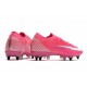 Nike Mercurial Vapor XIII Elite SG Anti Clog x Mbappe Rose Blanc Noir