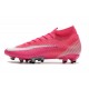 Nike Mercurial Superfly 7 Elite DF AG-Pro x Mbappe Rose Blanc Noir