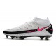 Chaussures Nike Phantom Gt Elite Df Fg Blanc Rose Noir