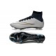 Meilleure Chaussures Nouveau Nike Mercurial Superfly FG Homme Argent Blanc CR7