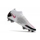 Chaussures Nike Phantom Gt Elite Df Fg Blanc Rose Noir