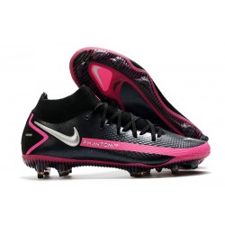 Chaussures Nike Phantom Gt Elite Df Fg Noir Argent Rose