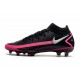 Chaussures Nike Phantom Gt Elite Df Fg Noir Argent Rose