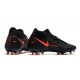 Chaussures Nike Phantom Gt Elite Df Fg Noir Rouge Chili Gris fumee