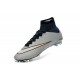 Meilleure Chaussures Nouveau Nike Mercurial Superfly FG Homme Argent Blanc CR7