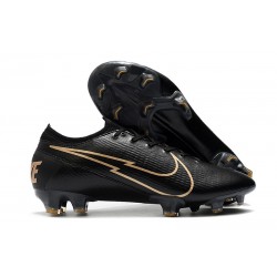 Crampon Nike Mercurial Vapor 13 Elite FG Noir Or