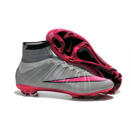 Meilleure Chaussures Nouveau Nike Mercurial Superfly FG Homme Gris Rose