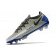 Nike Phantom GT Elite FG Chaussures de Football - Bleu Gris Noir