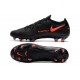 Nike Phantom GT Elite FG Chaussures - Noir Rouge Chili Gris Fumee