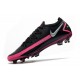 Nike Phantom GT Elite FG Chaussures de Football - Noir Argent Rose