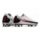 Nike Phantom GT Elite FG Chaussures de Football - Blanc Rose Noir